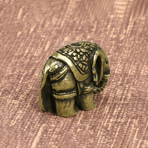 Becora ที่ใส่ธูปทองเหลืองโบราณรูปช้างน่ารักเครื่องประดับมีกลิ่นหอมการทำสมาธิโยคะทนทานยาวนาน - Product Image 6