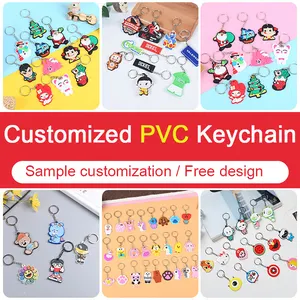 Usine conception personnalisée souple Pvc porte-clés figurines de dessins animés Sanrio Pikachu porte-clés 2D caoutchouc Pvc porte-clés