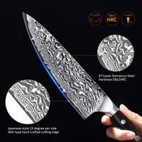 Couteau de chef en acier damas de haute qualité en acier au carbone couteau de chef de cuisine japonais VG10