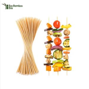 Brochetas de Bambú Desechables para Barbacoa, Palitos Redondos para Uso Diario en la Cocina, Hogar, Restaurante, Picnic, Preparación de Alimentos Ecológica y Económica - Product Image 1