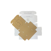 Boîte en carton ondulé pliable avec logo personnalisé, petite taille, matériaux recyclés