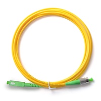 Kabel Patch serat LC/UPC ke LC/APC kustom 9/125um SM SX 2.0mm kabel Patch serat optik mode tunggal 1 2 3 m