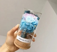 2025 grosir gaya baru botol harapan bunga diawetkan Mini dalam kaca untuk hadiah Festival dekorasi rumah.
