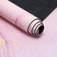 Tapis de yoga en caoutchouc PU personnalisé avec logo et impression couleur, écologique, pliable, fabriqué par le producteur