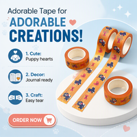 Set selotip Washi bunga kertas penutup cetak kustom grosir untuk buku tempel Diy