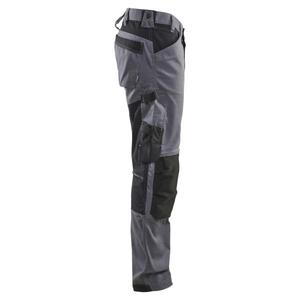 BLAKLADER - 175118329600C58 Pantalones artesanos con elástico Gris medio-PANTALÓN DE TRABAJO EAN 7330509923498 PANTALONES DE TRABAJO VAQUERO - Product Image 4