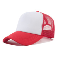 Gorras de malla publicitarias personalizadas con logo para voluntarios, gorra de camionero en blanco con bordado 3D