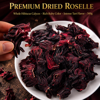 Fleur d'hibiscus séchée en gros 500g OEM Marque privée Matière première pour tisane naturelle Fournisseur d'usine en sac