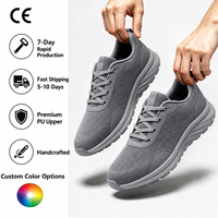 Sepatu Lari Pria Model Jalan Kaki, Sol MD Mesh Ultra Ringan dan Bernapas, Warna Kustom Grosir Laris untuk Latihan, Gym, dan Aktivitas Luar Ruangan
