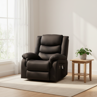 Fauteuil inclinable électrique à gravité zéro avec fonction pivotante, chaise de salon VIP à roulettes, fauteuil simple rembourré vibrant