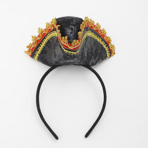 هالوين كاريبين القراصنة قبعة صغيرة ريشة عقال ل تأثيري والحفلات زينة اكسسوارات الشعر - Product Image 6