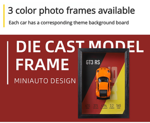 Cadre photo 3D, voiture miniature en métal moulé sous pression 1/32, modèle de voiture classique en alliage super métallique, kit de véhicule de collection - Product Image 6