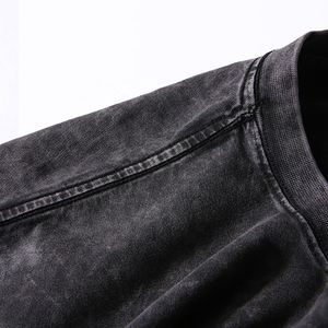 เสื้อยืดพิมพ์ลายวินเทจสำหรับผู้ชายเสื้อยืดโอเวอร์ไซซ์ทรงแข็ง - Product Image 4