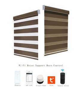Tùy chỉnh hiện đại cơ giới Zebra rèm ánh sáng Lọc cửa sổ Shades trực tiếp Tương thích Apple HomeKit wifi để sử dụng nhà - Product Image 4