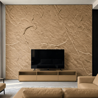 Revêtement en céramique souple MCM de qualité ingénierie, panneau de pierre flexible résistant au feu avec motif floral pour escalier et entrepôt