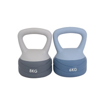 Kettlebell VANBO classique moderne pour la gym, poids libre recouvert de caoutchouc, noyau en PVC solide, entraînement de force, utilisation en studio de fitness