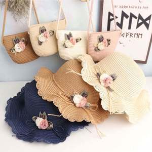 Nueva Bolsa de Paja para Niños, Mini Bolso de Cintura y Bandolera con Sombrero de Paja para el Sol, para Viajes y Actividades al Aire Libre - Product Image 1