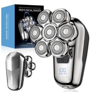 <span class=keywords><strong>Rasoir</strong></span> à tête 7D multifonctionnel pour hommes chauves <span class=keywords><strong>Rasoir</strong></span> à cheveux électrique <span class=keywords><strong>rechargeable</strong></span> 6 en 1 pour hommes <span class=keywords><strong>Rasoir</strong></span> électrique sans fil - Product Image 2