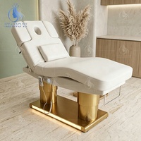 Table de massage électrique pour salon de beauté, spa, esthéticienne, lit de soin des cils