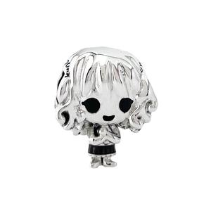 Pulsera Infantil Panjiadora de Plata de Ley 925 con Circonitas, Bañada en Platino, Serie Clásica Azul, con Dijes de Estrella, Luna y Copo de Nieve - Product Image 6