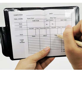 Carte d'arbitre de football en PVC avec impression de logo personnalisé carnet d'avertissement portable pliable rouge jaune pour équipement d'entraînement - Product Image 3