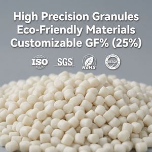 เม็ดพลาสติกไนลอน 66 เสริมใยแก้ว FUXI PA66 GF20-GF50 สำหรับขั้วต่ออิเล็กทรอนิกส์ความแม่นยำสูงและชิ้นส่วนฉนวน - Product Image 1