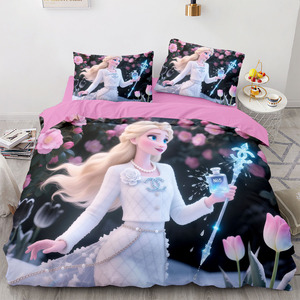Thanh Lịch Đông lạnh tưởng tượng trẻ em 'bedding Set mềm ấm cúng Nữ Hoàng/kích thước đầy đủ Duvet cover với phù hợp với bông tuyết theo chủ đề vỏ gối - Product Image 5