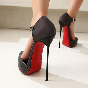 Zapatos de Tacón de Aguja Elegantes y Sexis con Suela Roja al por Mayor de Fábrica para Mujer en Tallas Grandes - Product Image 6