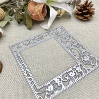 Matrice de découpe en métal sur le thème de la géométrie pour albums photo, boîtes cadeaux, cartes en papier, cartes de vœux et scrapbooking DIY