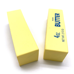 Giocattolo Morbido a Lenta Risalita in PU a Forma di Burro di <span class=keywords><strong>Medie</strong></span> Dimensioni, Giocattoli Mochi Quadrati a Forma di Blocco di Burro, Stampa Latte Giallo, Alimenti Simulati - Product Image 3