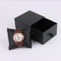 Boîte cadeau de luxe personnalisée avec logo, style tiroir, en carton écologique, étanche, pour montre, avec gaufrage, pelliculage mat et éponge