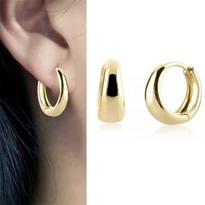 Bijoux de mode en gros cercle géométrique Corpulent Huggie boucles d'oreilles pour femmes - Product Image 2