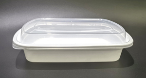 Rectangular Disposable PP Plastic Food Container with <b>Secure</b> Lid Stackable Lunch <b>Box</b> for Kitchen Storage and Food Packaging - Product Image 4