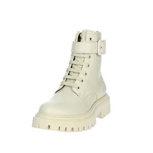 Botas de Combate para Niñas, Color Beige, con Cordones, Suela Gruesa, Botines - Product Image 6