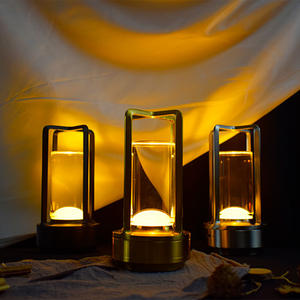 Tragbare LED-wiederauf ladbare batterie betriebene Metall-Schreibtisch lampen für den Innen-und Außenbereich 3-Farben-Touch-stufenlose dimmbare schnur lose Tisch lampen - Product Image 1