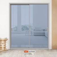 Porte coulissante moderne à double vitrage, étanche, sur mesure, pour villa, salon, balcon et terrasse