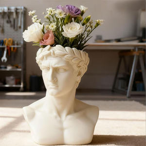 Moldes de Silicona para Velas con Forma de <span class=keywords><strong>Cabeza</strong></span> de Figura <span class=keywords><strong>Griega</strong></span> Antigua YS, Moldes para Fundición de Cajas de Almacenamiento de Yeso, Suministros para Hacer Macetas de Flores de Hormigón DIY - Product Image 5