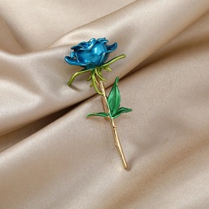 Moda esmalte flor broche mulheres casaco Rose Pin acessórios - Product Image 5