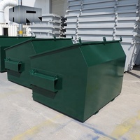 Conteneur de déchets à chargement frontal robuste pour usage commercial, bac à ordures à chargement frontal pour la collecte des déchets