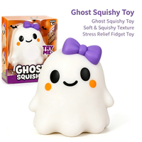 Balles anti-stress fantômes Jumbo Jouet spongieux Jouet à presser sensoriel géant Jouets Fidget Big Ghost Squishies Soulagement de l'anxiété Jouet à presser
