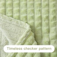 Couverture en flanelle jacquard personnalisée OEM ODM, douce, moelleuse, confortable, pliable, écologique, pour toutes les saisons, jeté de luxe pour lit