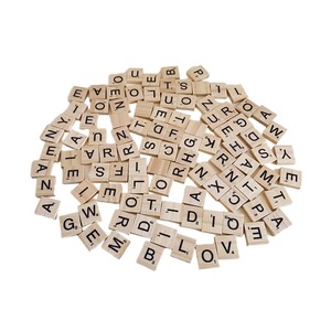 กระเบื้องตัวอักษรไม้เกมปริศนาคำเกมตัวอักษรที่กำหนดขนาดและการออกแบบที่ยอมรับได้ - Product Image 1
