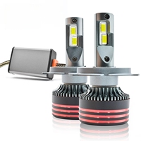 Ampoules de phare LED mini haute puissance M8PRO H4 en aluminium 12V 130W 13000LM, étanches IP68, 6500K, Plug & Play, ajustement universel