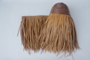 Bán Buôn Giá Rẻ Đa Màu Sắc Mô Phỏng Thatch Palm Bãi Biển Ô Với Đồng Bằng Mái Ngói Bãi Biển Palm Tatched Lá Thatch - Product Image 5