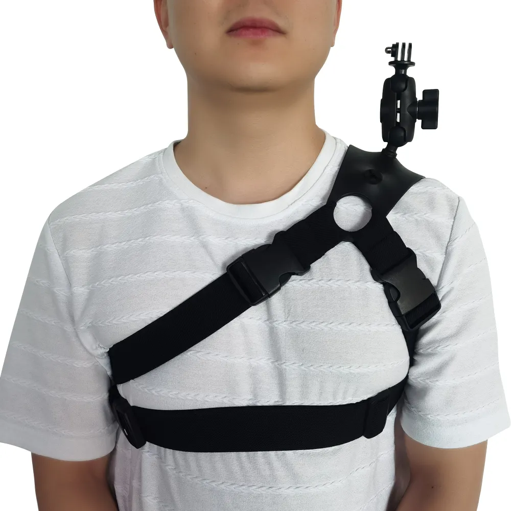 New Ball Head Adjustable Holder Belt Shoulder Strap Chest Harness Mount for GoPro Hero 11 10 9 8 7 6 5 4 3 Insta360 DJI Osmo