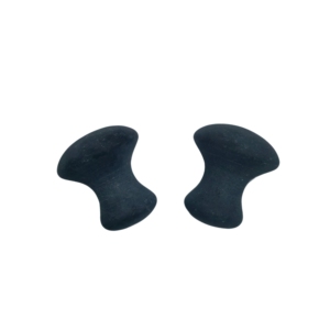 Natural Black Bian Stone Mushroom <b>Massager</b> Gua Sha Scraping Tool for Acupressure Meridian Muscle Relaxation - Product Image 4