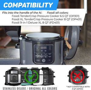 Couvercle et repose-cuillère économiseur d'espace chaud 2020 accessoires compatibles avec la poignée de friteuse à Air de l'<span class=keywords><strong>autocuiseur</strong></span> <span class=keywords><strong>Foodi</strong></span> - Product Image 6