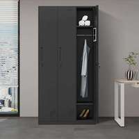 Casier de bureau en acier à 3 compartiments, armoire métallique pour vestiaire, meuble autoportant moderne pour appartement et maison, achat en gros