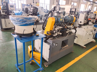 Équipement de chanfreinage automatique à double tête pour barres d'armature, machine à chanfreiner les tubes en acier inoxydable