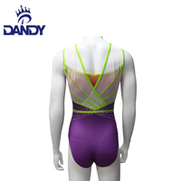 Justaucorps de gym personnalisé Dandy Factory justaucorps sans manches avec strass pour les filles prix de gros